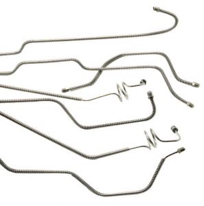 Classic Tube Pre-Formed Stainless Steel Brake Line Kit for 81-82 Jeep CJ-8 with Power Disc Brakes JE1034SS