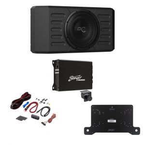 Stinger Off-Road AudioControl 12" 400 Watt (RMS) Swing Gate Loaded Subwoofer Enclosure with Amplifier & Complete Wiring Kit for Jeep Wrangler JL Unlimited SABJLSUB