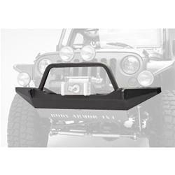Body Armor 4X4 Front High Clearance Winch Bumper With Grill Guard In Textured Powder Coat For 2007-18 Jeep Wrangler JK 2 Door & Unlimited 4 Door Models