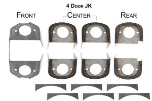 Rust Buster Frame Body Mount Kit for 07-18 Jeep Wrangler JK Unlimited 4 Door RB5057