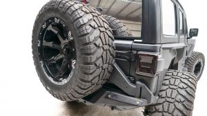 Fab Fours  Back Tire Carrier For 2018+ Jeep Wrangler JL 2 Door & Unlimited 4 Door Models JL18-Y1851T-1