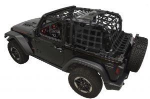 Dirtydog 4X4 Netting 4pc Kit Cargo Sides For 2018+ Jeep Wrangler JL 2 Door Models JL2N18AC-