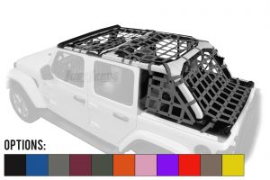 Dirtydog 4X4 Full Standard Style 5 Piece Netting Kit For 2018+ Jeep Wrangler JL Unlimited 4 Door Models JL4N18AC-