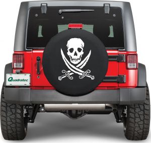 Quadratec Jolly Roger Ruff Pirate Tire Cover PIRATE-