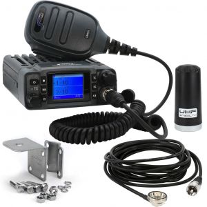 Rugged Radios Radio Kit Lite - GMR25 Waterproof GMRS Mobile Radio with Stealth Antenna RKL-GMR25