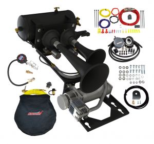 Kleinn Air Horns Onboard Air and Train Horn Kit for 97-06 Jeep Wrangler TJ & Wrangler Unlimited LJ TJXTREME