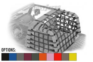 Dirtydog 4X4 Rear Cargo Area Standard Style Netting For 2004-06 Jeep Wrangler TJ Unlimited Models L2NN04RC-