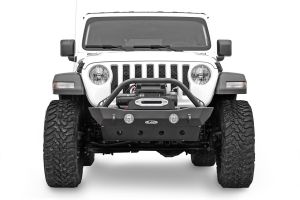 LoD Offroad Destroyer Series Shorty Front Bumper with Bull Bar for 18+ Jeep Wrangler JL & 20+ Gladiator JT JFB1803