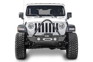 LoD Offroad Signature Series Shorty Front Bumper with Stinger and D-Ring Tabs for 18+ Jeep Wrangler JL & 20+ Gladiator JT JFB1861-