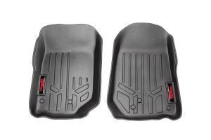 Rough Country Heavy Duty Front Floor Mats/Liners For 1997-06 Jeep Wrangler TJ & TJ Unlimited Models M-60200