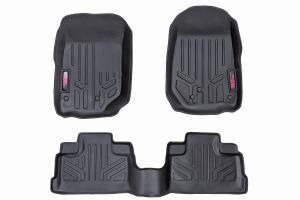 Rough Country Heavy Duty Fitted Floor Mat Set (Front/Rear) For 2007-13 Jeep Wrangler JK Unlimited 4 Door Models M-60712