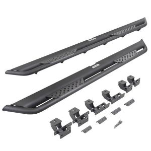 Go Rhino Dominator Xtreme DT Side Steps with Rocker Panel Mounting Bracket Kit for 20-25 Jeep Gladiator JT DT4516T