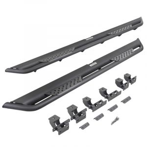 Go Rhino Dominator Xtreme DT Side Steps with Rocker Panel Mounting Bracket Kit for 18-25 Jeep Wrangler JL Unlimited Sport DT4506T
