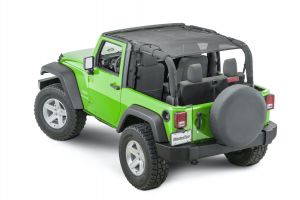 MasterTop Shademaker Bimini Top Plus for 07-18 Jeep Wrangler JK 2-Door 1422JK-