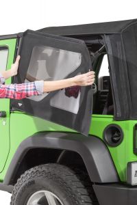 MasterTop Replacement Rear Quarter Windows for 07-18 Jeep Wrangler JK with Original Factory Mopar Soft Top 1601-