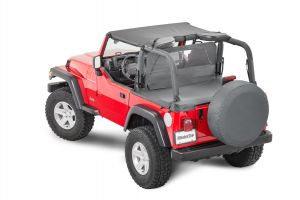 MasterTop Summer Combo Top in Black Diamond for 03-06 Jeep Wrangler TJ 11022-9106