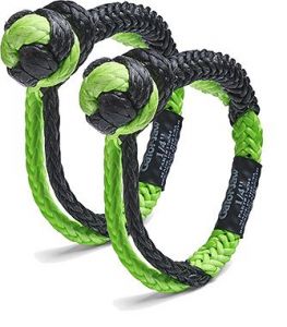 Bubba Rope Mini Gator-Jaw Soft Shackle With An 11,000 lbs. Breaking Strength (Pair)