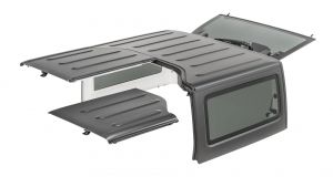 MOPAR (Black) 3-Piece Hardtop Freedom Top With Tinted Windows For 2009-18 Jeep Wrangler JK 2 Door Models 82212541