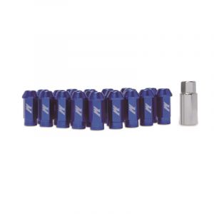 Mishimoto Aluminum Locking Lug Nut Set 1/2" x 20 for 55-18 Jeep Vehicles MMLG-1220-LOCKBL-