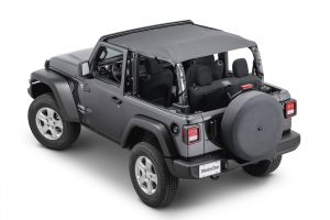 MasterTop Bimini Plus Top with Integrated Grab Handles for 18+ Jeep Wrangler JL 2-Door 143015-
