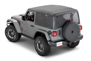 MasterTop Mesh Trail Screen Window Kit for 18+ Jeep Wrangler JL 2-Door with Factory Soft Top 16032501