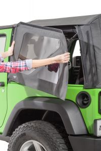 MasterTop Replacement Rear Quarter Window Kit for 07-18 Jeep Wrangler JK with Original Factory Mopar Soft Top 16020835