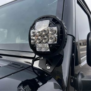 Nacho Offroad Lighting A-Pillar Light Mounts for 07-18 Jeep Wrangler JK, JKU V2JK1-