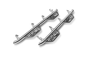 N-Fab Podium Step SS - Cab Length (2 Steps per Side) for 07-13 Chevrolet Silverado 1500,07-14 Chevrolet Silverado 2500 HD,07-14 Chevrolet Silverado 3500 HD,07-13 GMC Sierra 1500,07-14 GMC Sierra 2500 HD,07-14 GMC Sierra 3500 HD HPC0780CC-SS