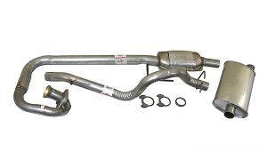 Crown Automotive Complete Exhaust Kit for 97-99 Jeep Wrangler TJ with 4.0L Engine 52018934K