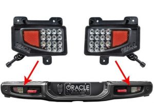 Oracle Lighting Rear Bumper LED Reverse Lights For 20+ Jeep Gladiator JT 5878-