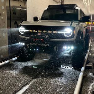 Oracle Lighting Off Road LASER Auxiliary & LED Fog Light Kit for 21-25+ Ford Bronco with Steel Bumper 5928-LZZ-001