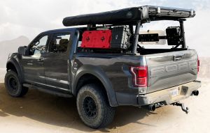 Overland Vehicle Systems Freedom Bed Rack with Adjustable Crossbars for 20+ Jeep Gladiator JT 22040100