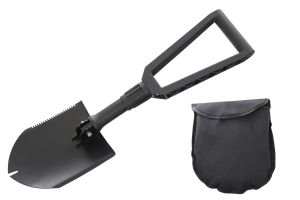 Overland Vehicle Systems Multi Functional Military Style Utility Shovel with Carrying Case 19049901