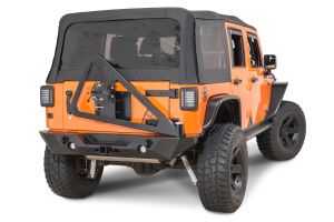 Poison Spyder RockBrawler II Rear Bumper with Tire Carrier in SpyderShell Armor Coat for 07-18 Jeep Wrangler 17-62-020BP1