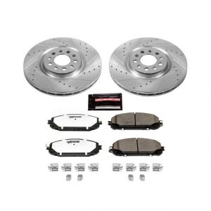 Power Stop Front Z36 Extreme Performance Truck & Tow Brake Kit for 14-16 Jeep Cherokee KL with Dual Piston Front Calipers K6540-36
