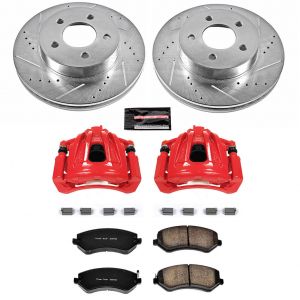 Power Stop Front Z36 Extreme Truck and Tow Brake Kit with Calipers for 02-07 Jeep Liberty KJ KC2160-36