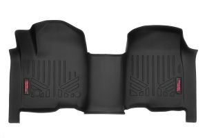 Rough Country Floor Mats Front Over Hump For 19-24 Chevy/GMC 1500/2500HD/3500HD M-2165