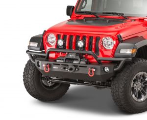 Quadratec QRC Front Winch Ready Bumper Full Width Without Winch for 18-20+ Jeep Wrangler JL, JLU & Gladiator JT