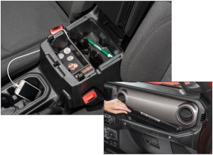 Quadratec Center Console Storage Tray & Grab Bar Tray for 18+ Jeep Wrangler JL and 20+ Gladiator JT 14125-3021