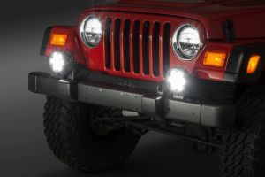 Quadratec Hi Performance 6" Round LED Light Kit for 97-06 Jeep Wrangler TJ & Unlimited 917TJ6-