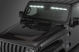 Quadratec LED Interior Mount 50” Stealth Light Bar 2-Piece for 18-20+ Jeep Wrangler JL & Gladiator JT with Adaptive Cruise Control 97109-1401