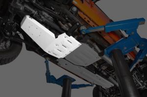 Quadratec Aluminum Modular Engine and Transmission Skid Plate (Non-ETorque) for 2020+ Jeep Gladiator JT with 3.6L engine 12500-0203