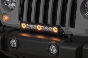 Quadratec J3 LED 17" Light Bar with Grille Mount Brackets and Wiring for 07-18 Jeep Wrangler JK 97109-2514