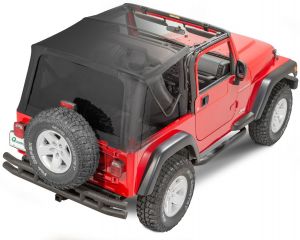 QuadraTop Gen II Complete Soft Top Without Doors for 97-06 Jeep Wrangler TJ 11000GEN2TJD-