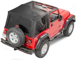 QuadraTop Gen II Complete Premium Sailcloth Soft Top for 97-06 Jeep Wrangler TJ 11100-5535