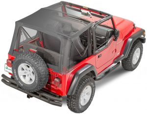 QuadraTop Gen II Complete Soft Top with Upper Doors for 97-06 Jeep Wrangler TJ 11000TJGEN2-