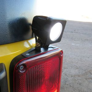 Quake LED Tail Light Auxiliary Bracket Pair for 07-18 Jeep Wrangler JK, JKU QBJ412
