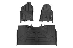 Rough Country Flex-Fit Floor Mats FR & RR Crew For 19-24 Ram 1500 FF-31422