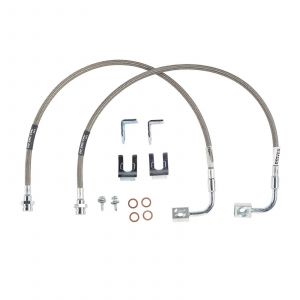 Rubicon Express Front 28" Stainless Steel Brake Lines For 1987-95 Jeep Wrangler YJ With 4"-7" Lift RE1555