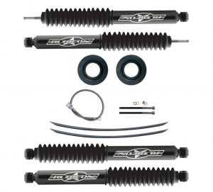 Rubicon Express 2" Budget Kit With Spring Spacers, Add-A-Leaf Kit & Twin Tube Shocks For 1984-01 Jeep Cherokee XJ RE6160